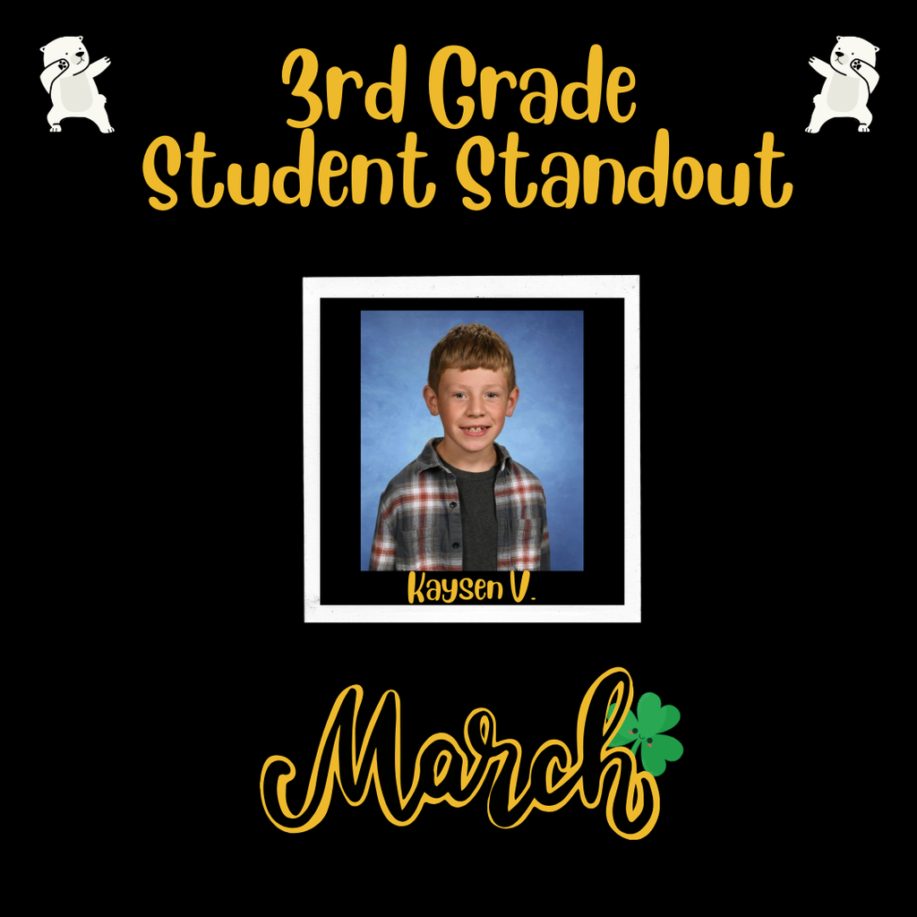 3rd grade stand out student