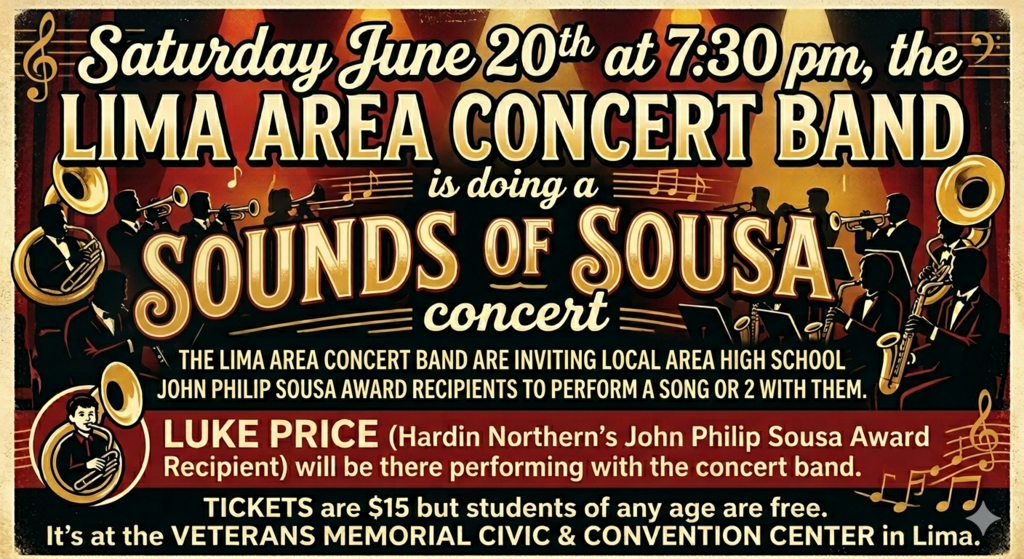 Concert Announcement Image for Saturday June 20th at 7:30PM in Lima, OH