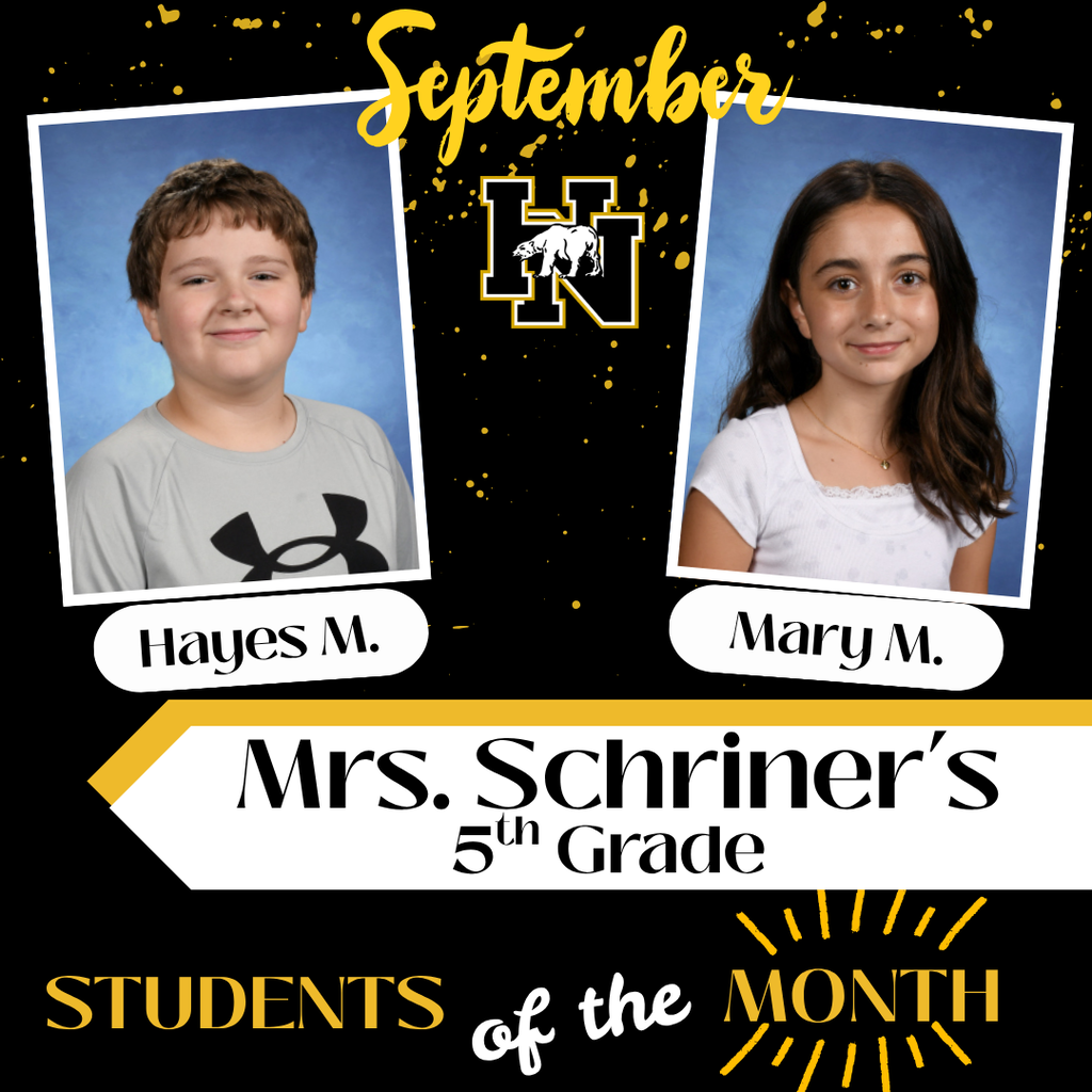 Mrs. Schriner's Student of the Month