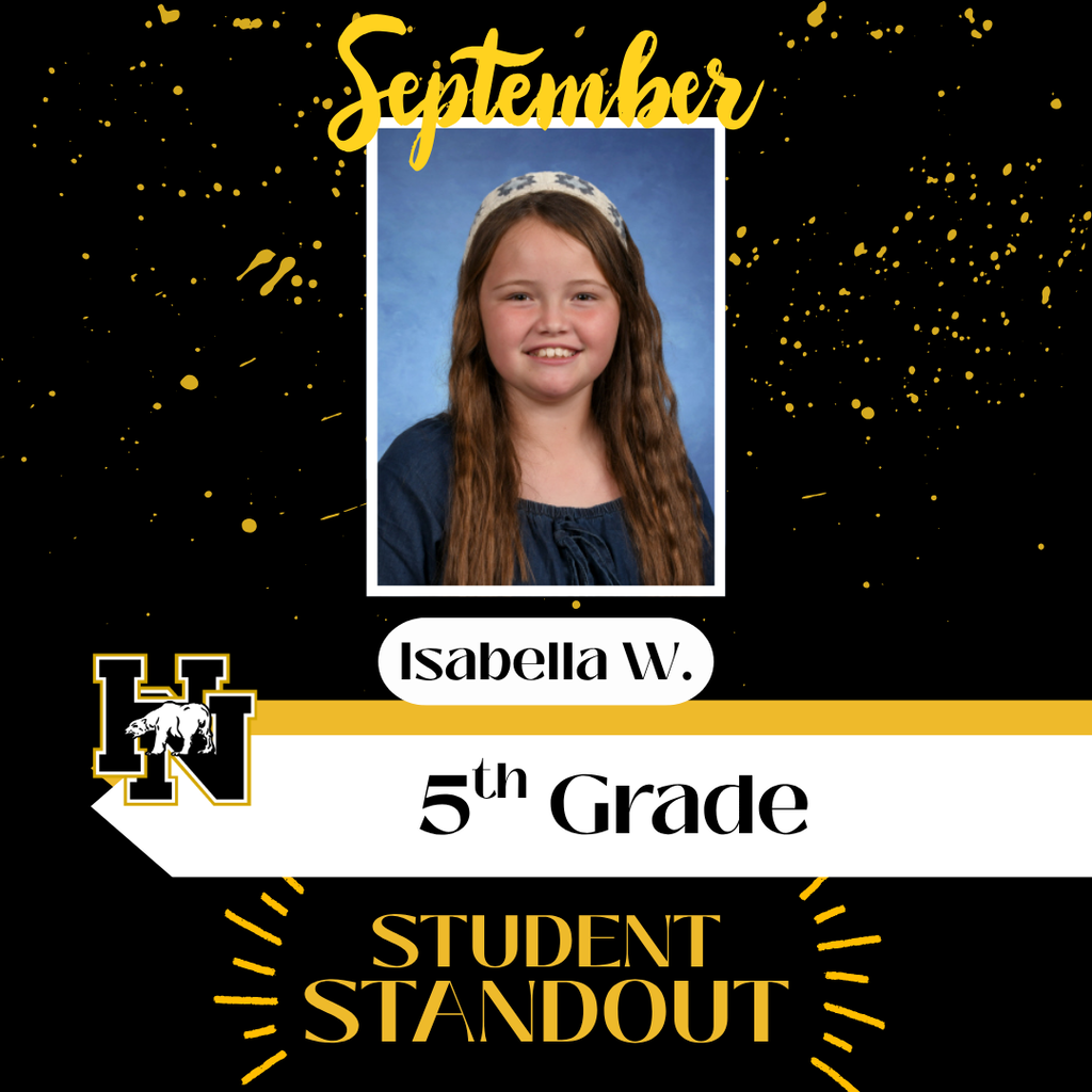5th grade Standout Student