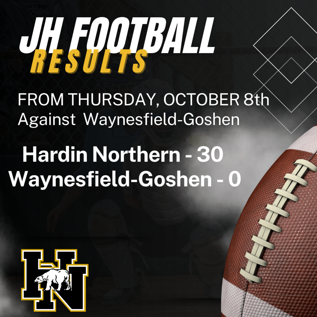 Football Score 30-0 Hardin Northern