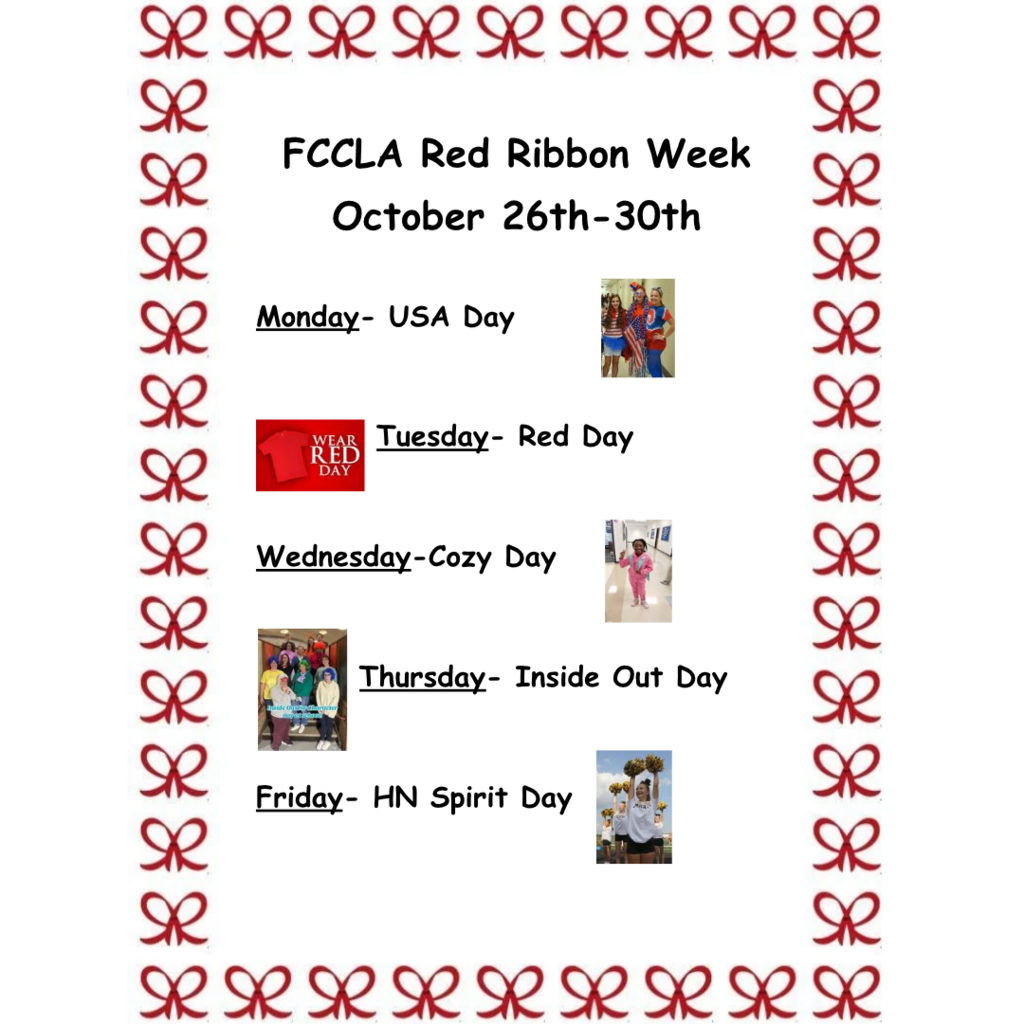 Red Ribbon Week Dress Up Days
