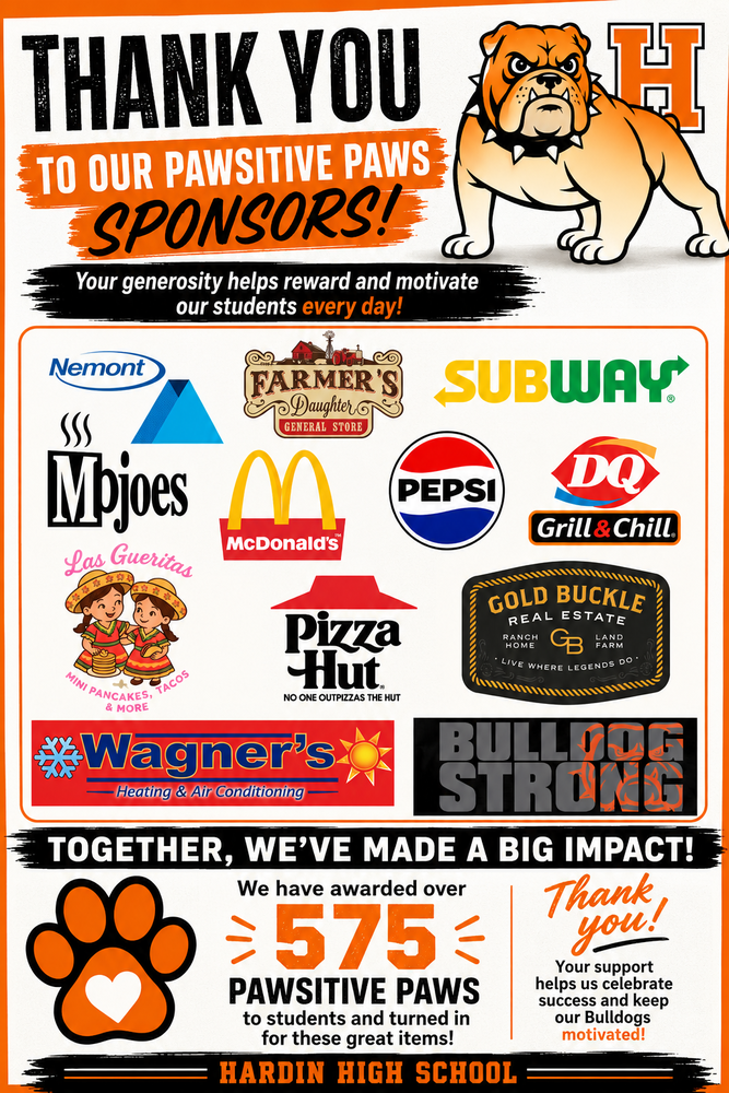 Pawsitive Paw Sponsors