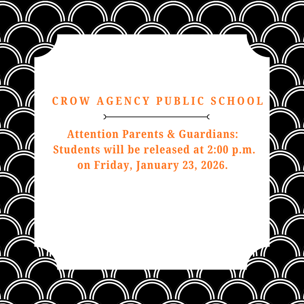 Attention Parents & Guardians: Students will be released at 2:00 p.m. on Friday, January 23, 2026.