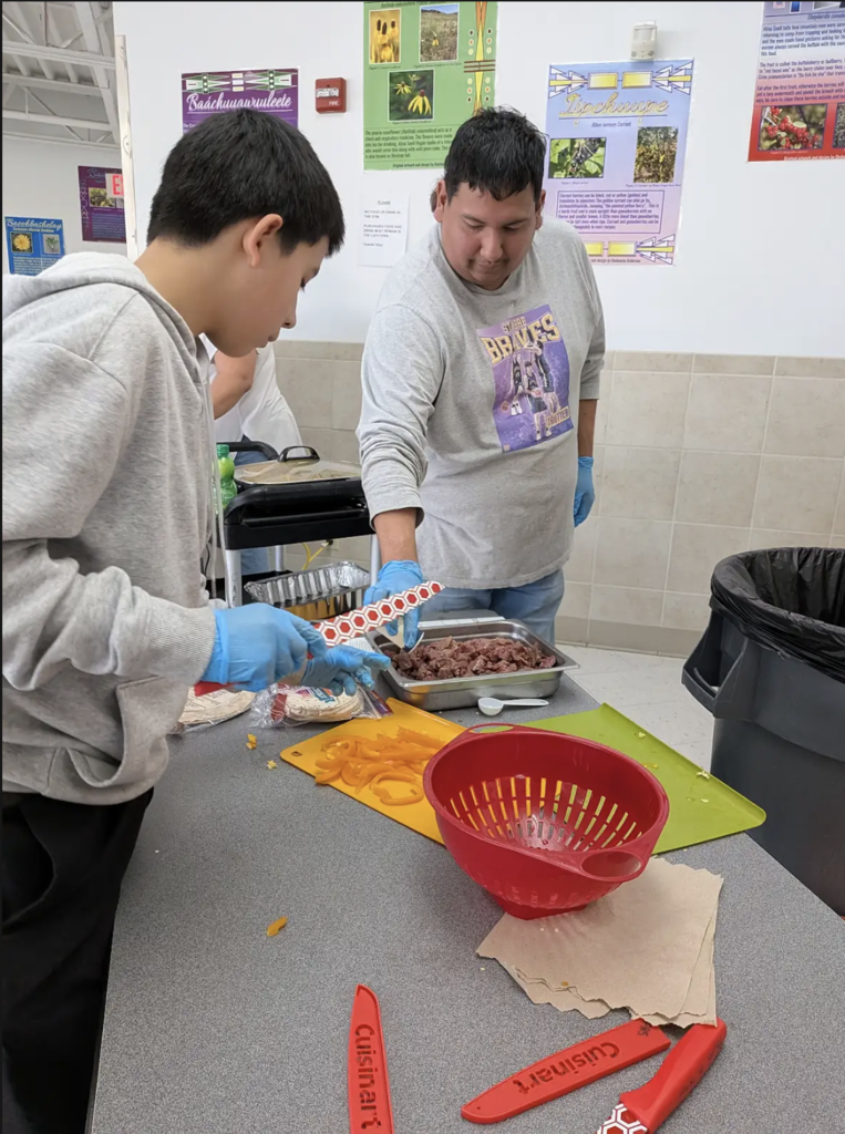 Uncle and Nephew cooking together