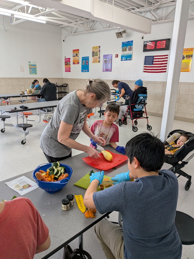 grandma & grandkids cooking together