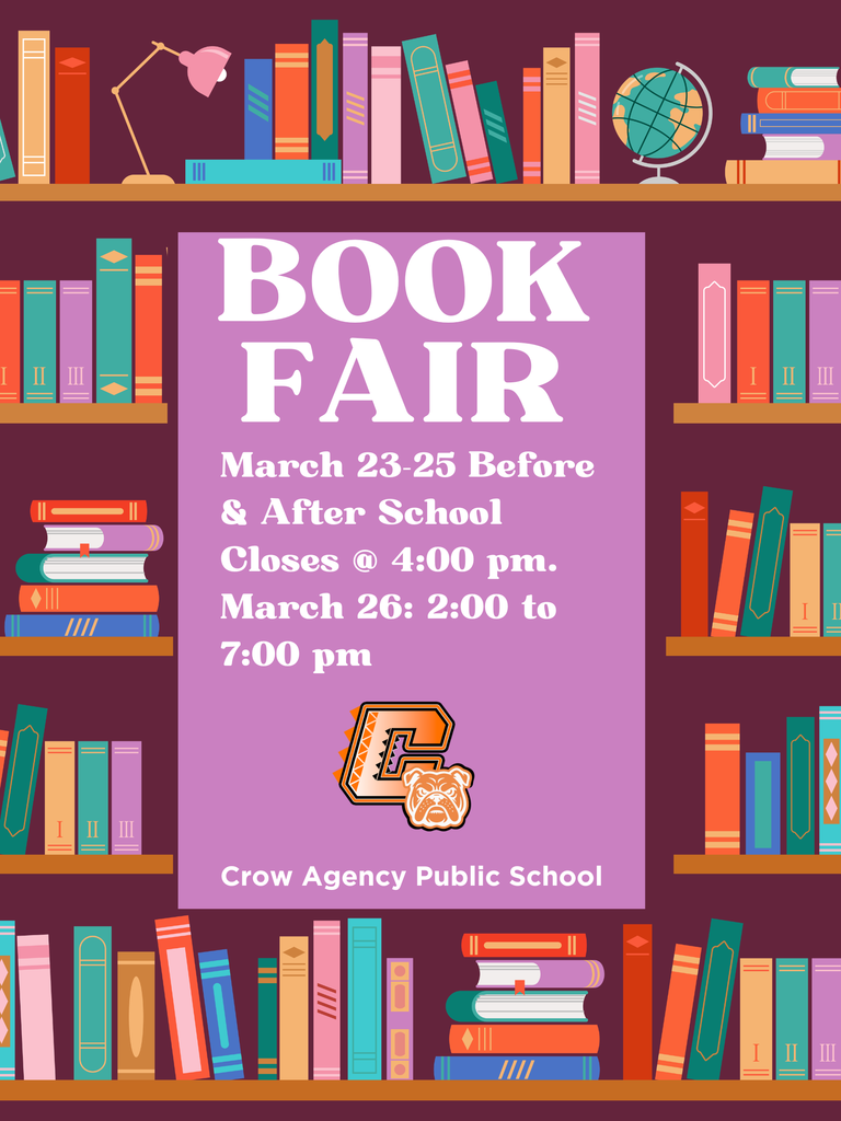 Scholastic Book Fair @ Crow Agency Public School  