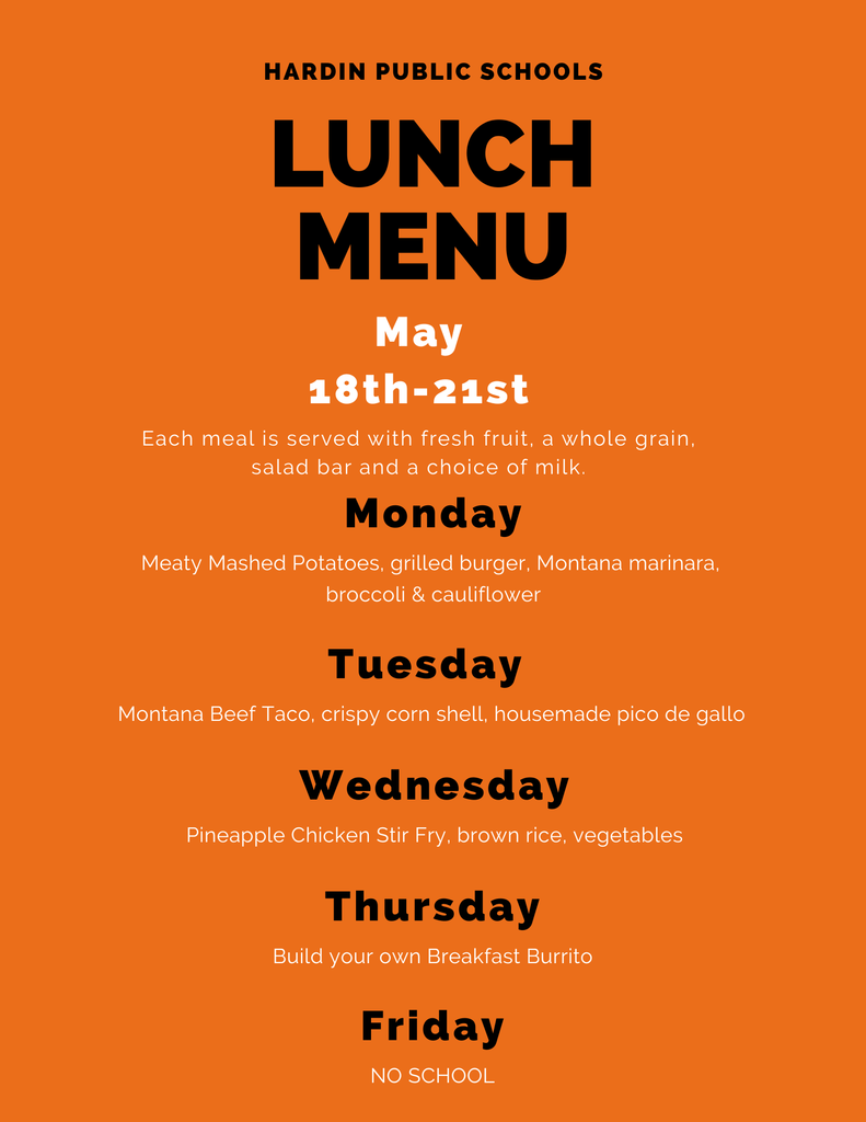 Lunch Menu 