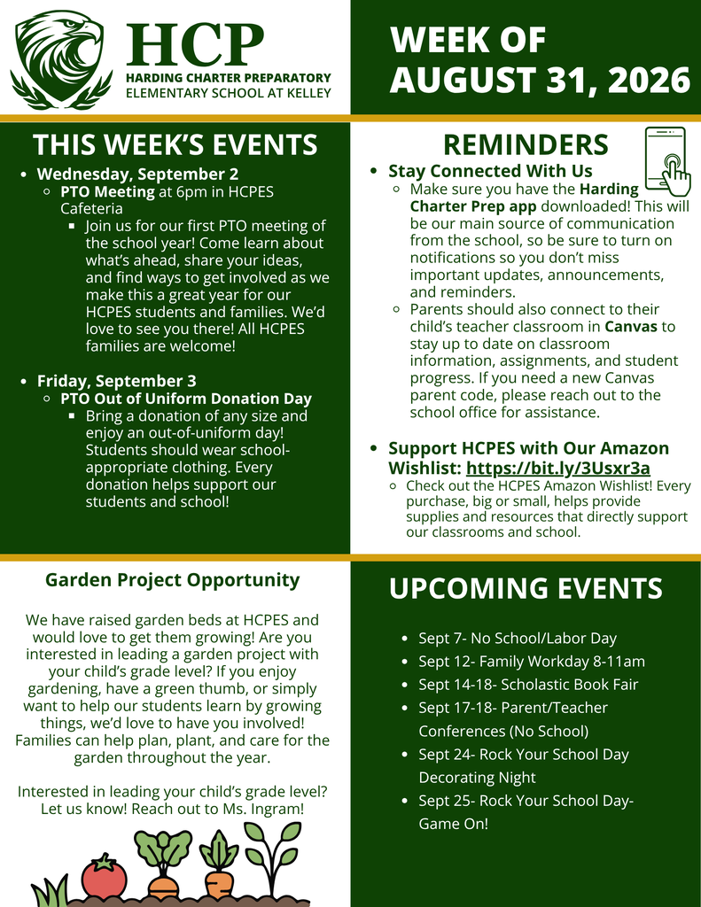 Week at a Glance 8.31.26
