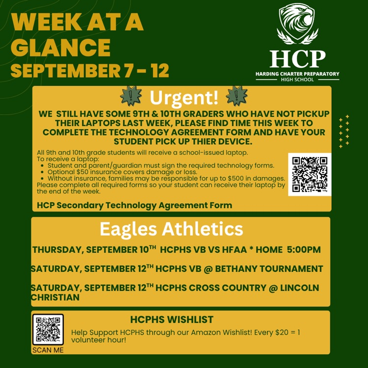 HCPHS Week at a Glance