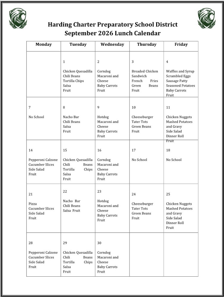 Lunch Menu