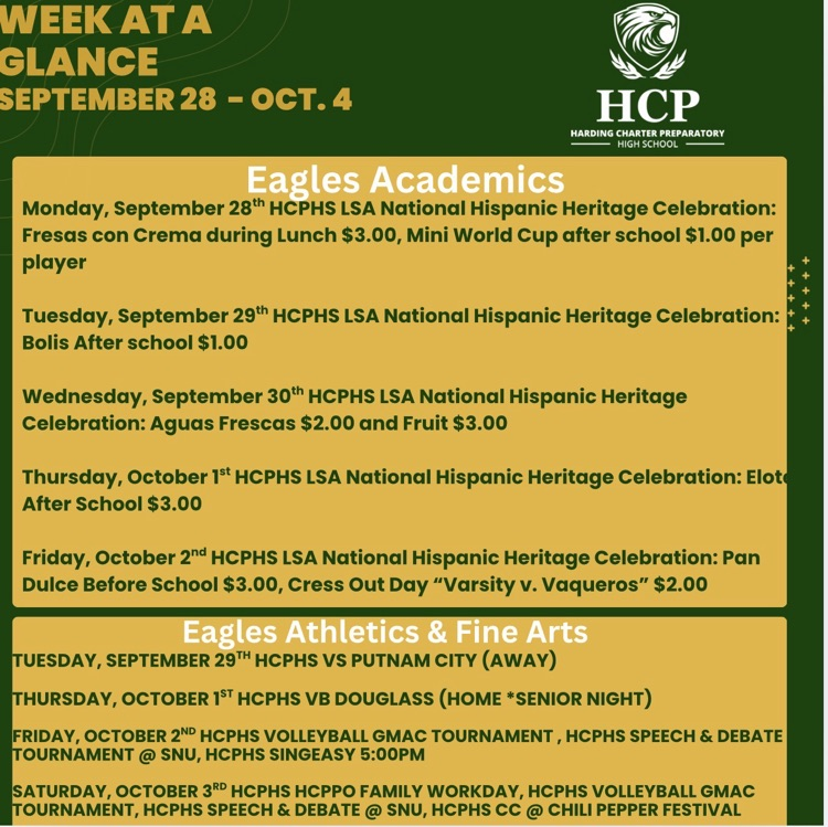 week at a glance