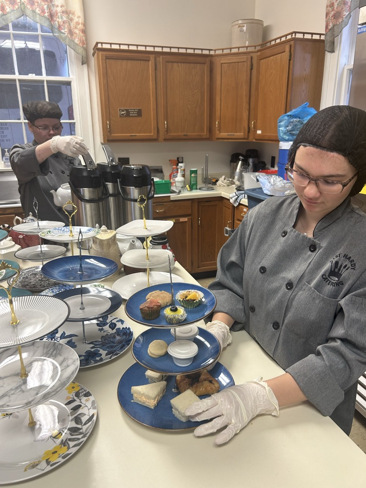 Tea work behind the scenes