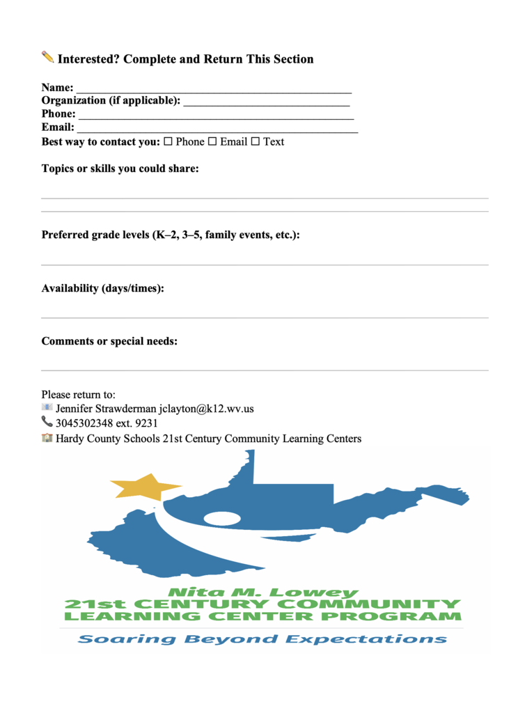 volunteer info page 2