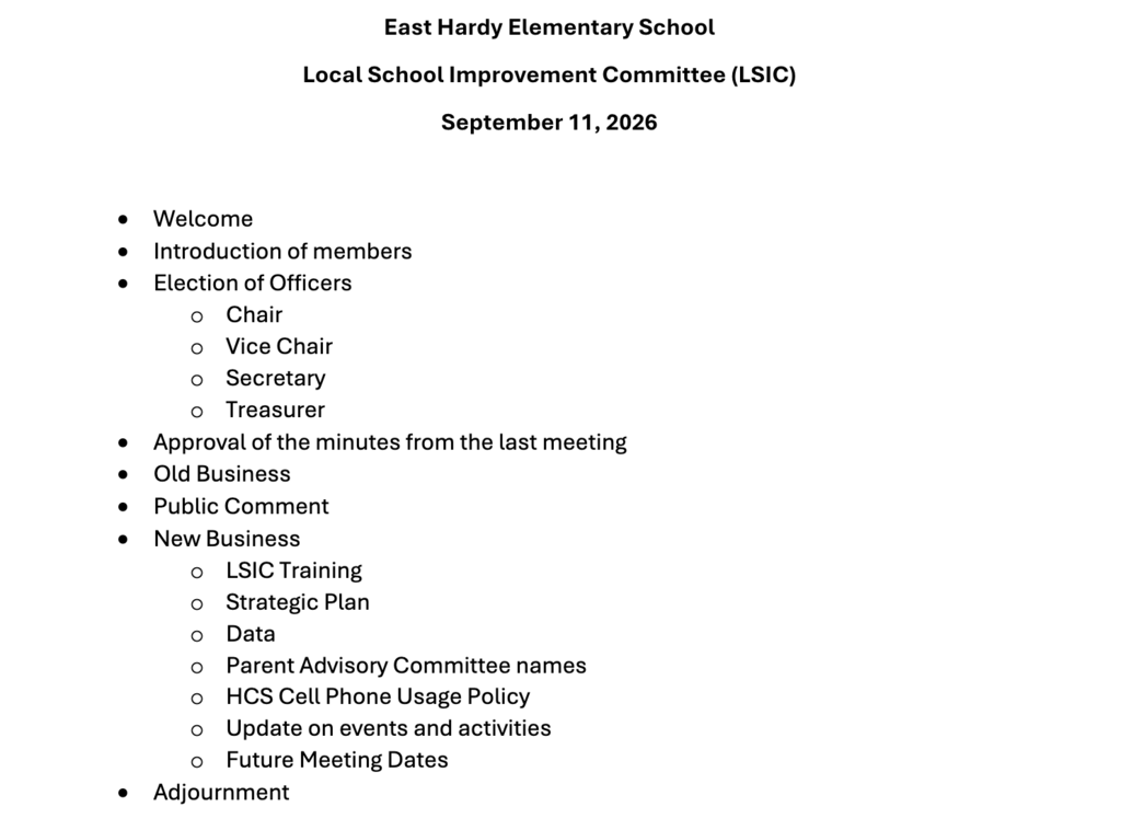 LSIC agenda 9.11.26