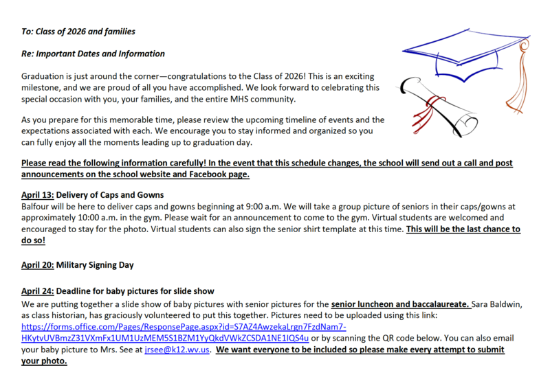 Graduation Information, p. 1