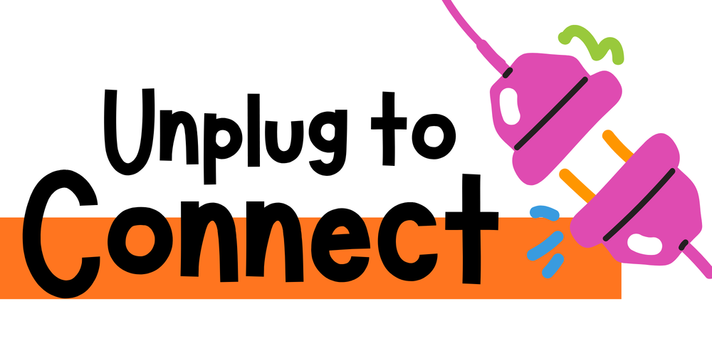 graphic has a plug unplugging and the words "unplug to connect"