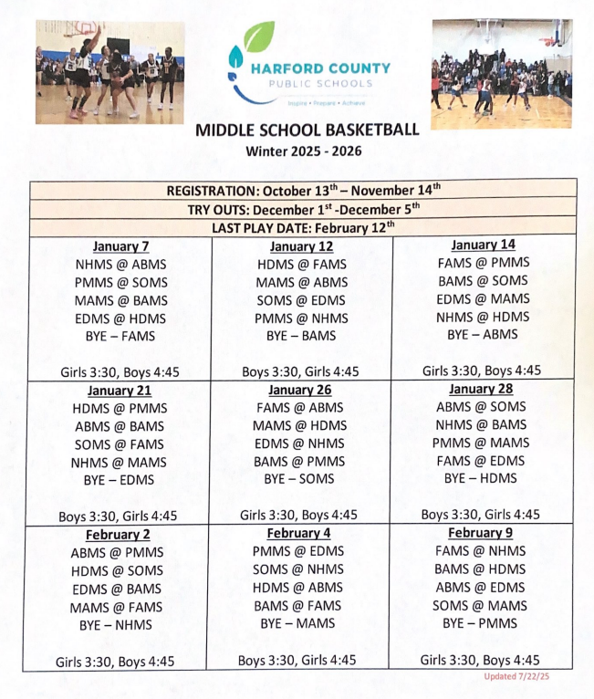 Basketball Schedule