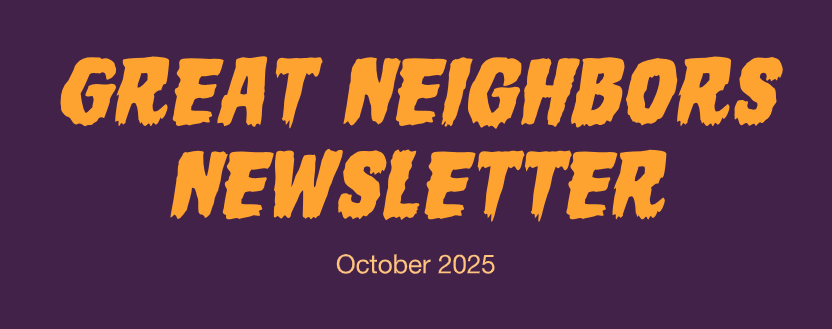October Great Neighbors Newsletter
