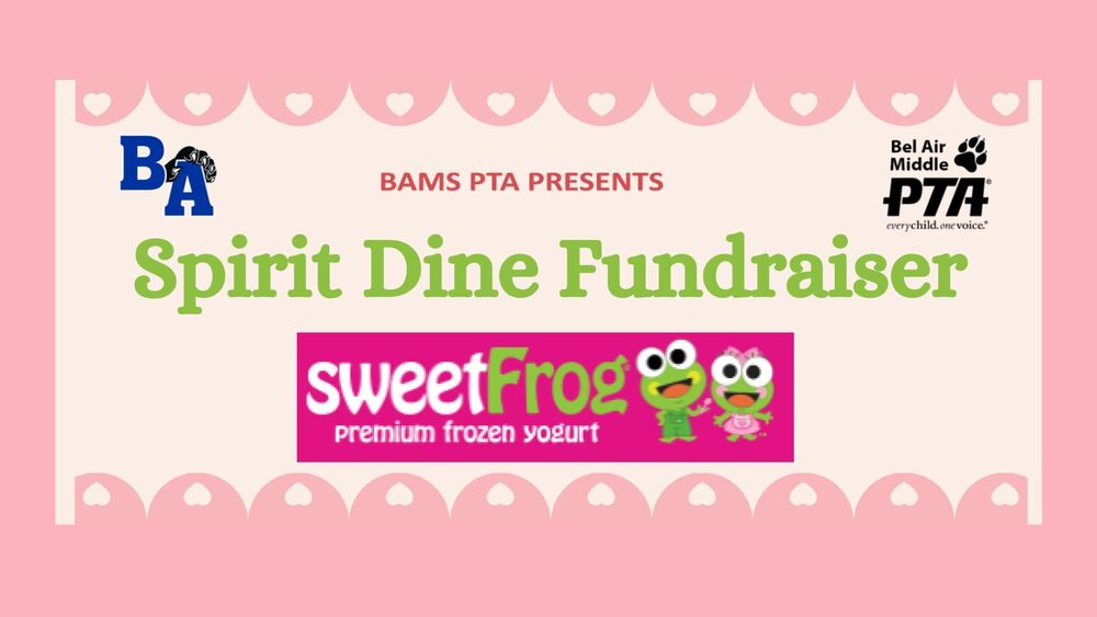 BAMS PTA Spirit Dine Fundraiser at SweetFrog Image