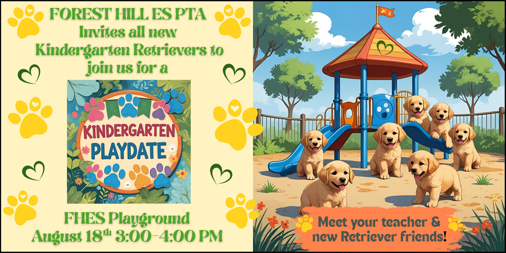 FHES Kindergarten Playdate 8/18