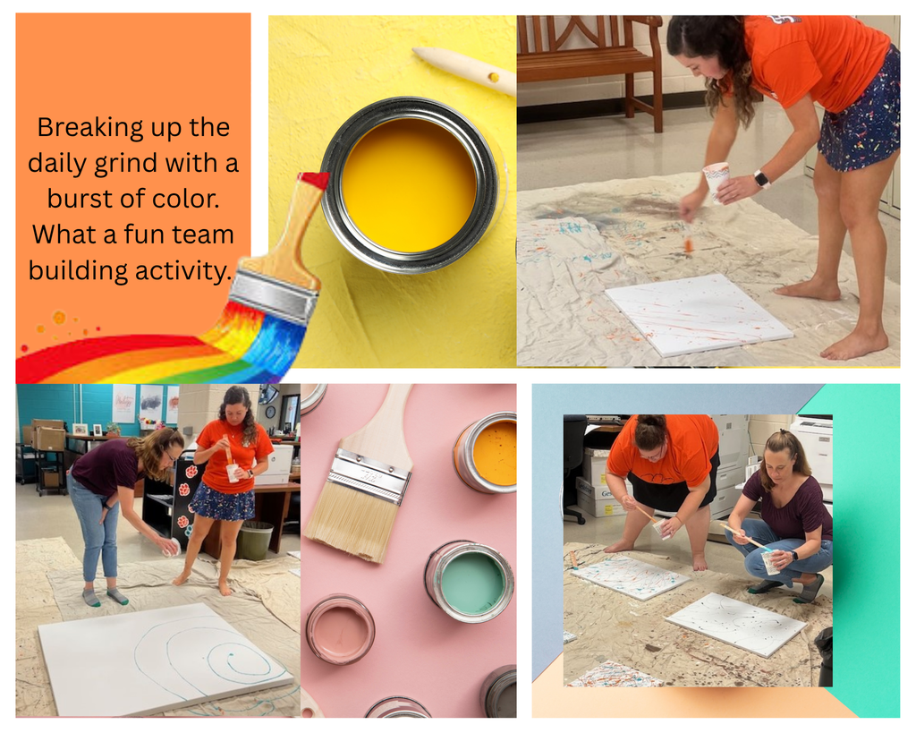 Summer Team Building Fun - Our summer staff took some time to make some fun art for our office walls. 