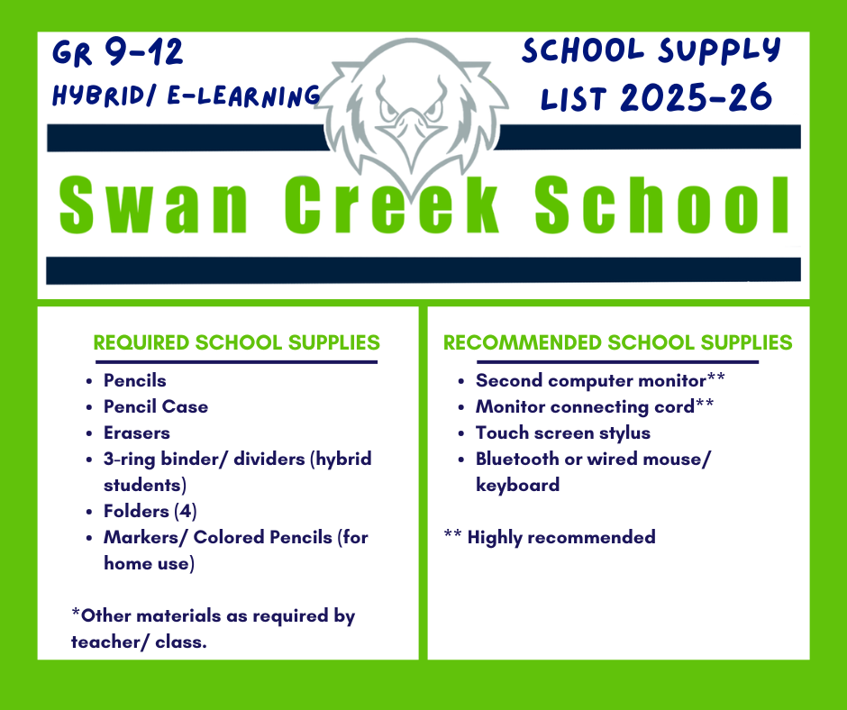 High School Supply List