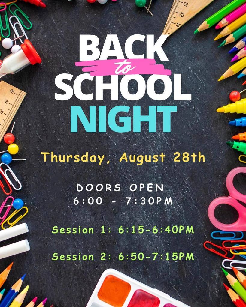 Posters of information about our BTS Night and Stuff the Bus Event. Please contact the schools if more information is needed.