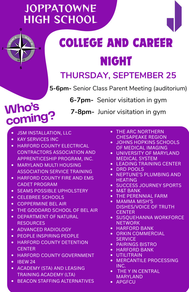 College and Career Night Advertisement