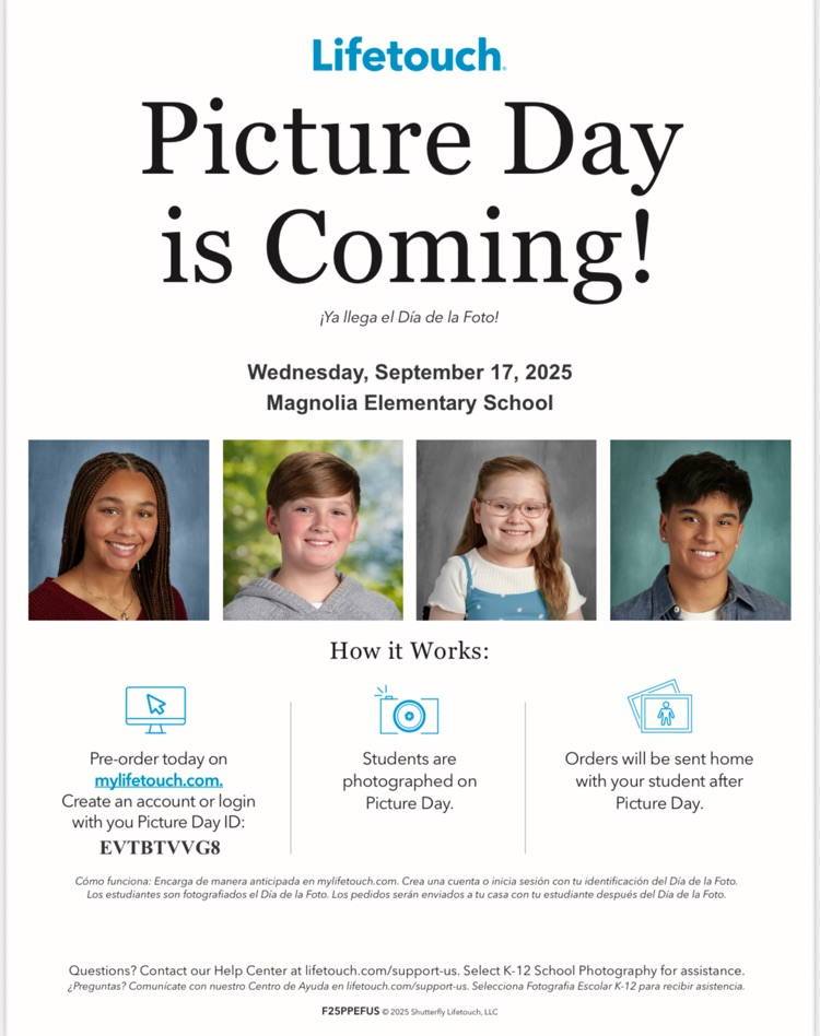 a flyer outlining details for picture day