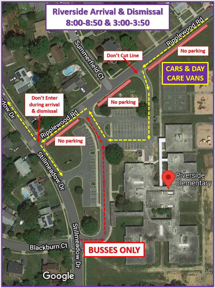Map of arrival and dismissal