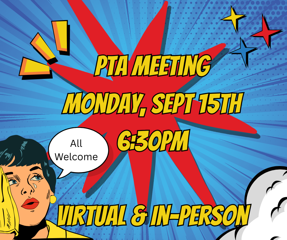 PTA 9/15 @6:30 @RIES