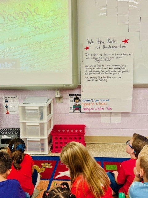 Students engaging in hands-on lessons for Constitution Day!
