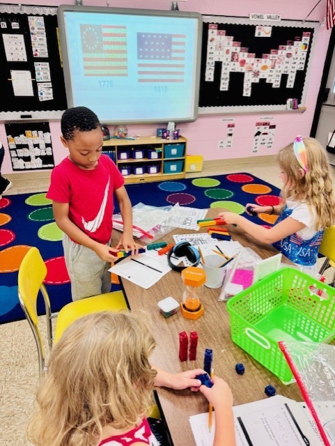 Students engaging in hands-on lessons for Constitution Day!