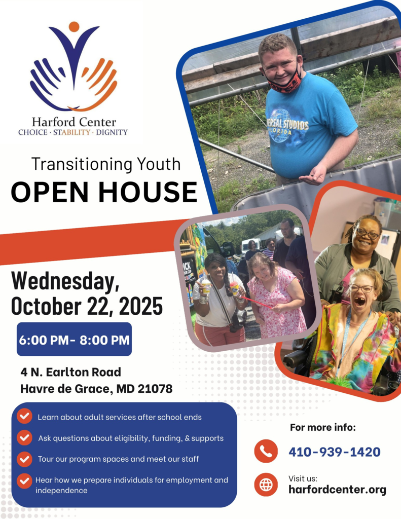 flyer for inforamtion about transition youth open house.