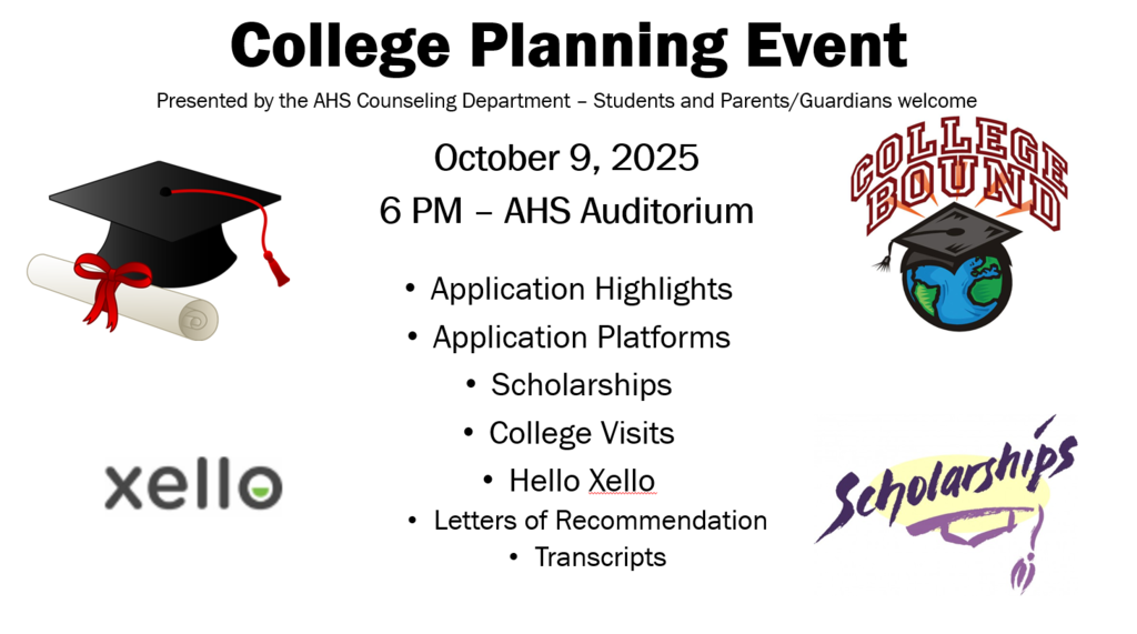 College Planning Event - TONIGHT - 6pm - in the auditorium - You can STILL MAKE IT!