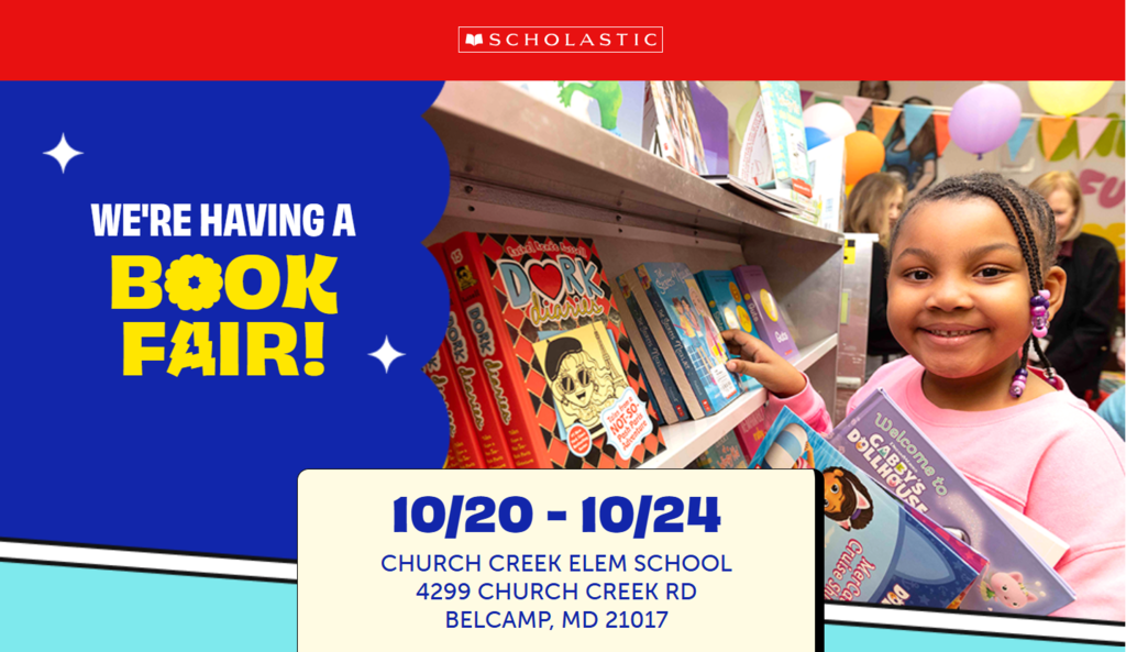 A girl shopping at the book fair