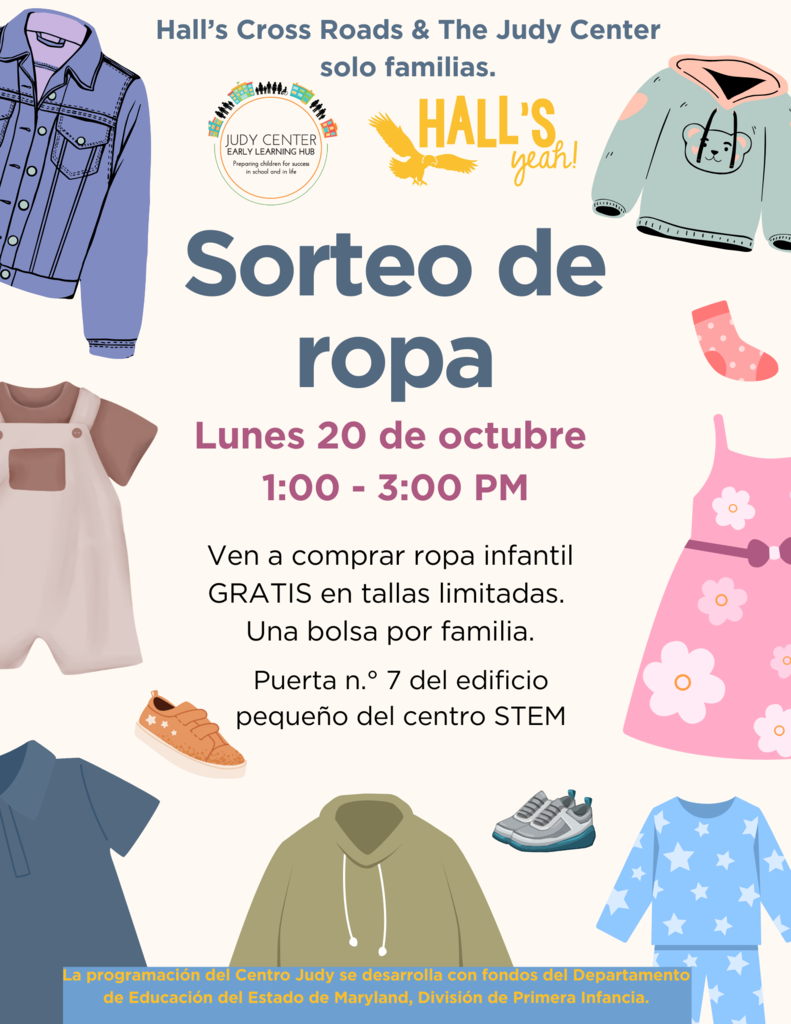 clothing giveaway flyer in spanish