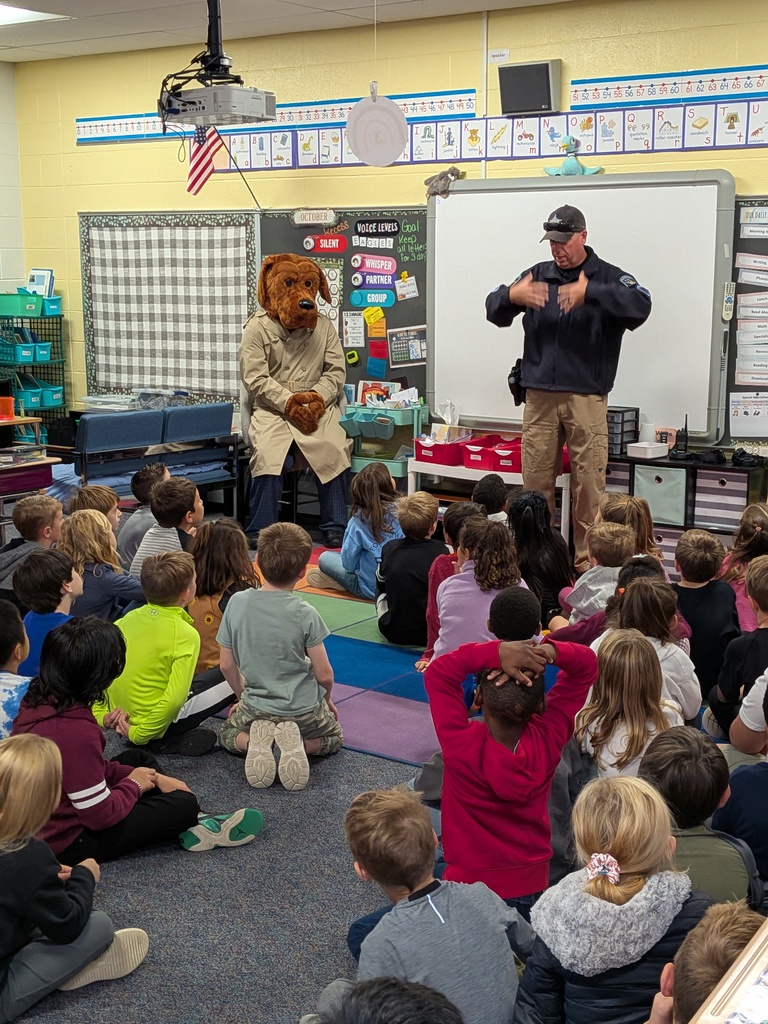 McGruff with 2nd grade students