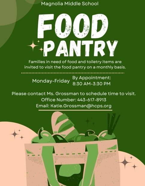 Food pantry information flyer