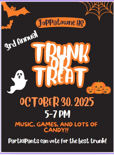 JOHS event tonight 5-7pm trunk or treat