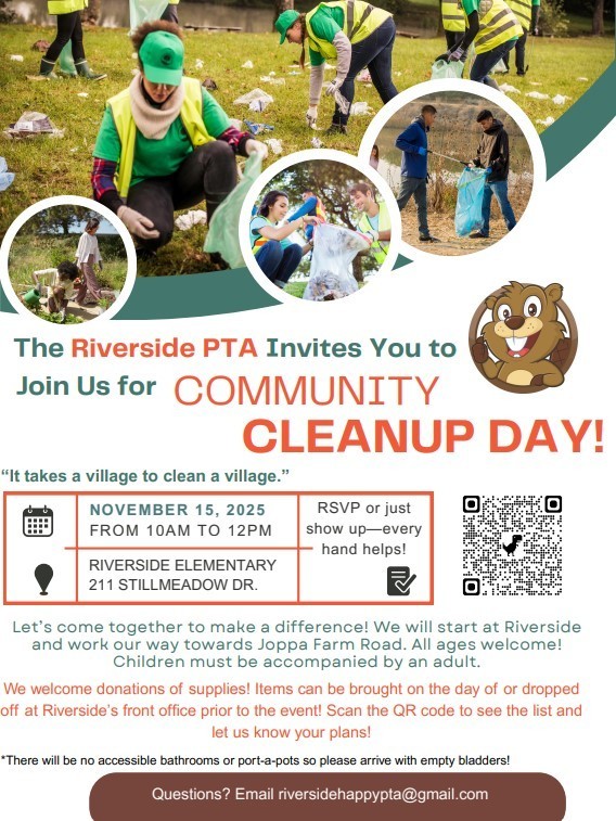 Riverside PTA Cleanup Day