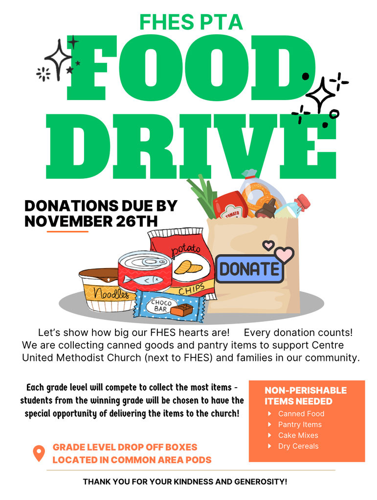 FHES PTA Food Drive