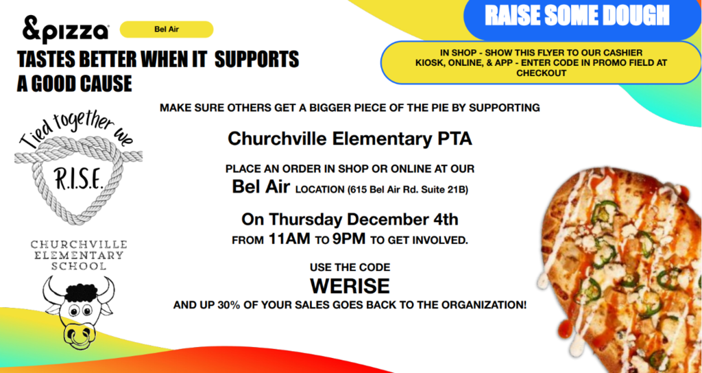 7Pizza Fundraising flier