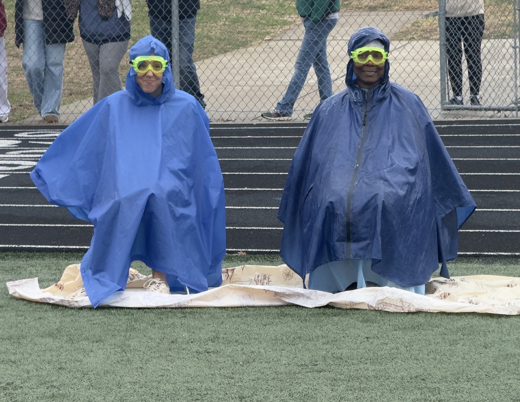 Mrs. Sieracki and Mrs. Sample, before the pieing.