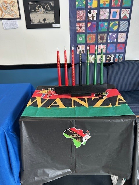 BAMS Celebrations of Belonging front lobby displays