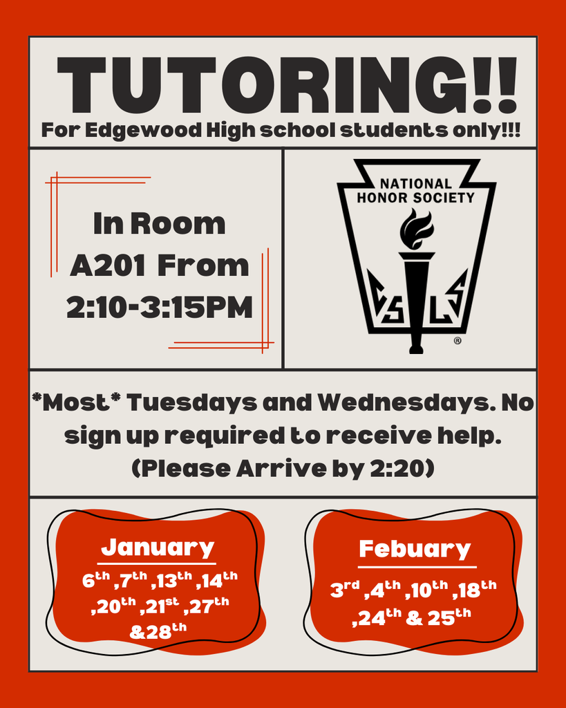 NHS Tutoring Schedule