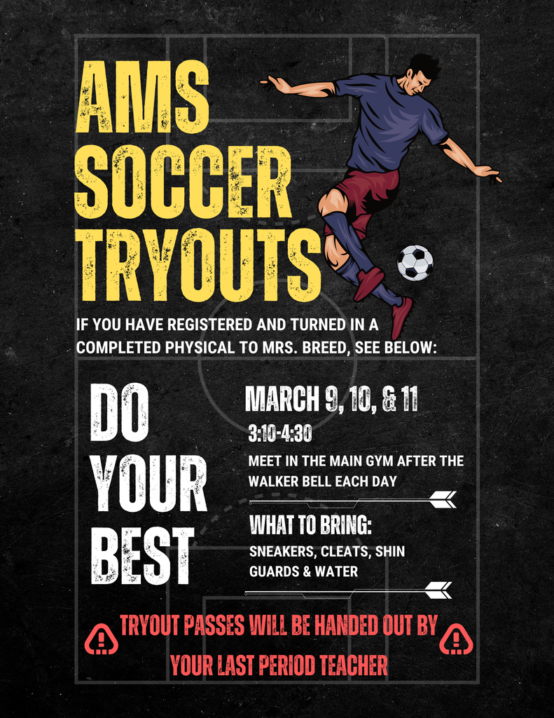 Flyer of student and soccer ball