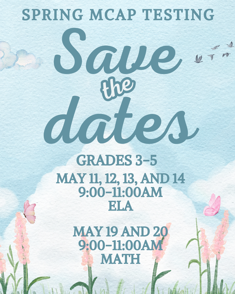 Spring Testing Dates