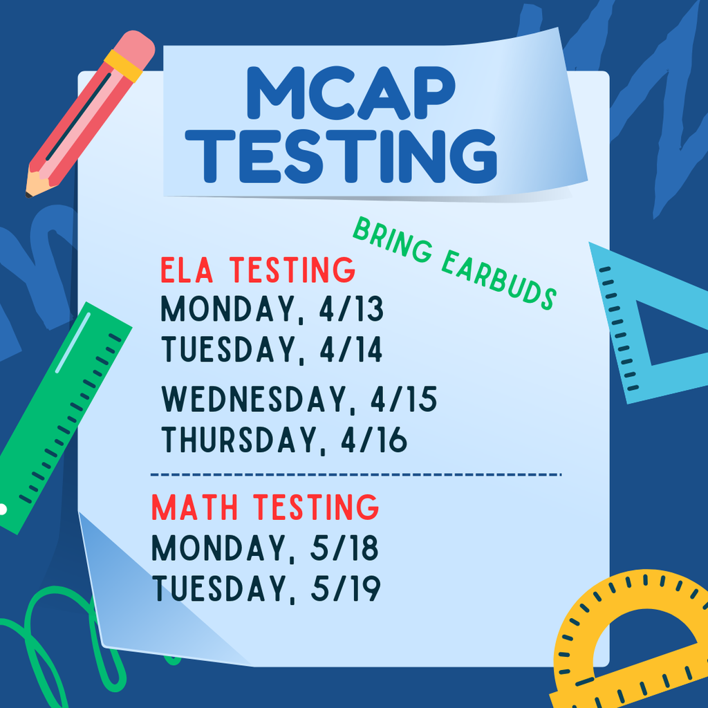 Fallston Middle School MCAP Testing Schedule 2026